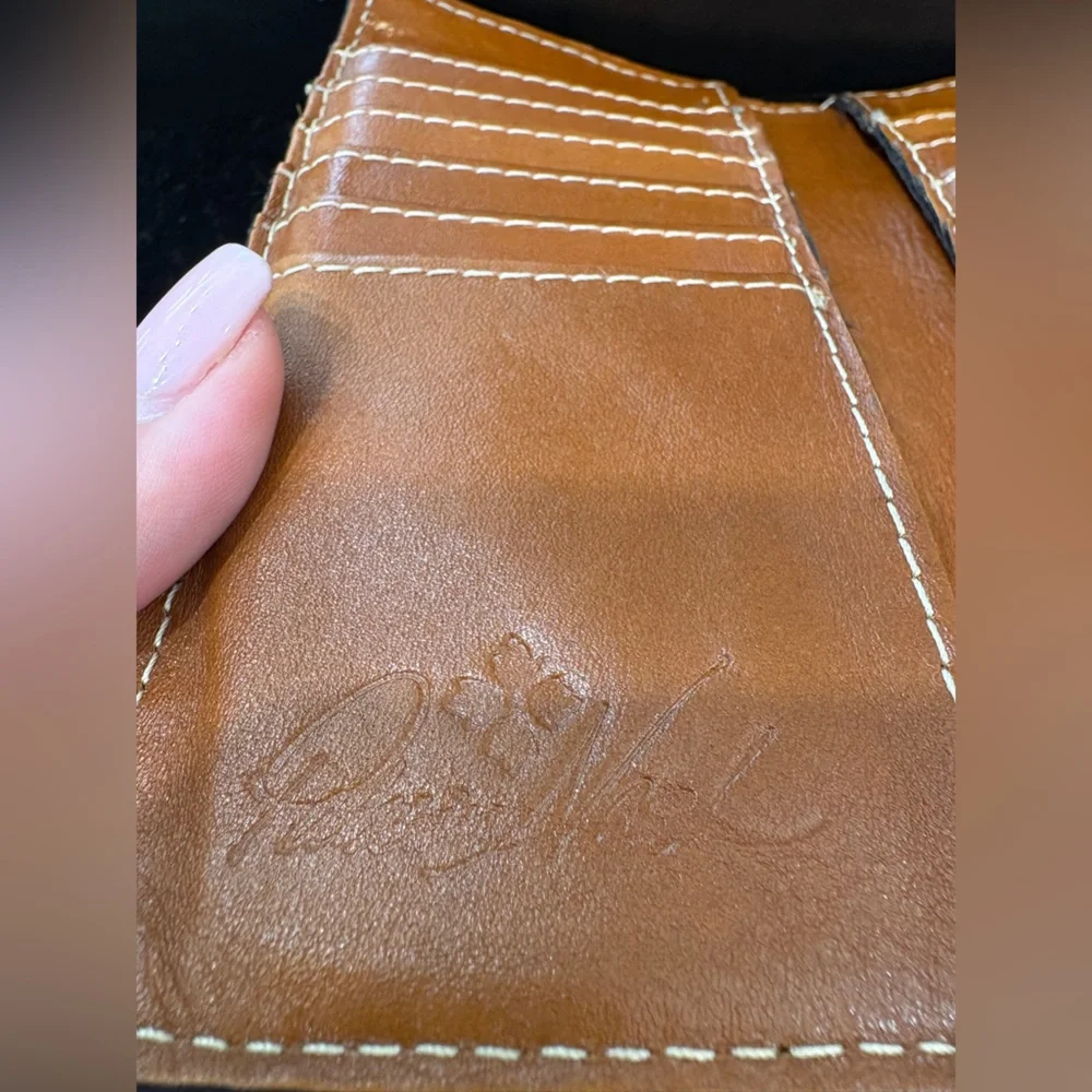 Patricia Nash Tan Embossed Wallet